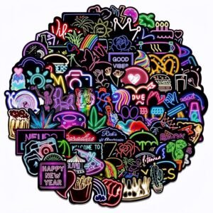 Cool Neon Stickers
